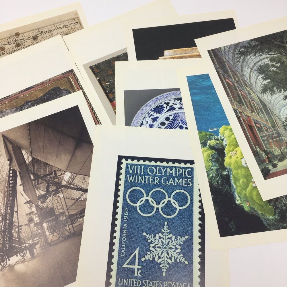 Bundle of 30 Smithsonian Art Small Print Reproductions Ephemera